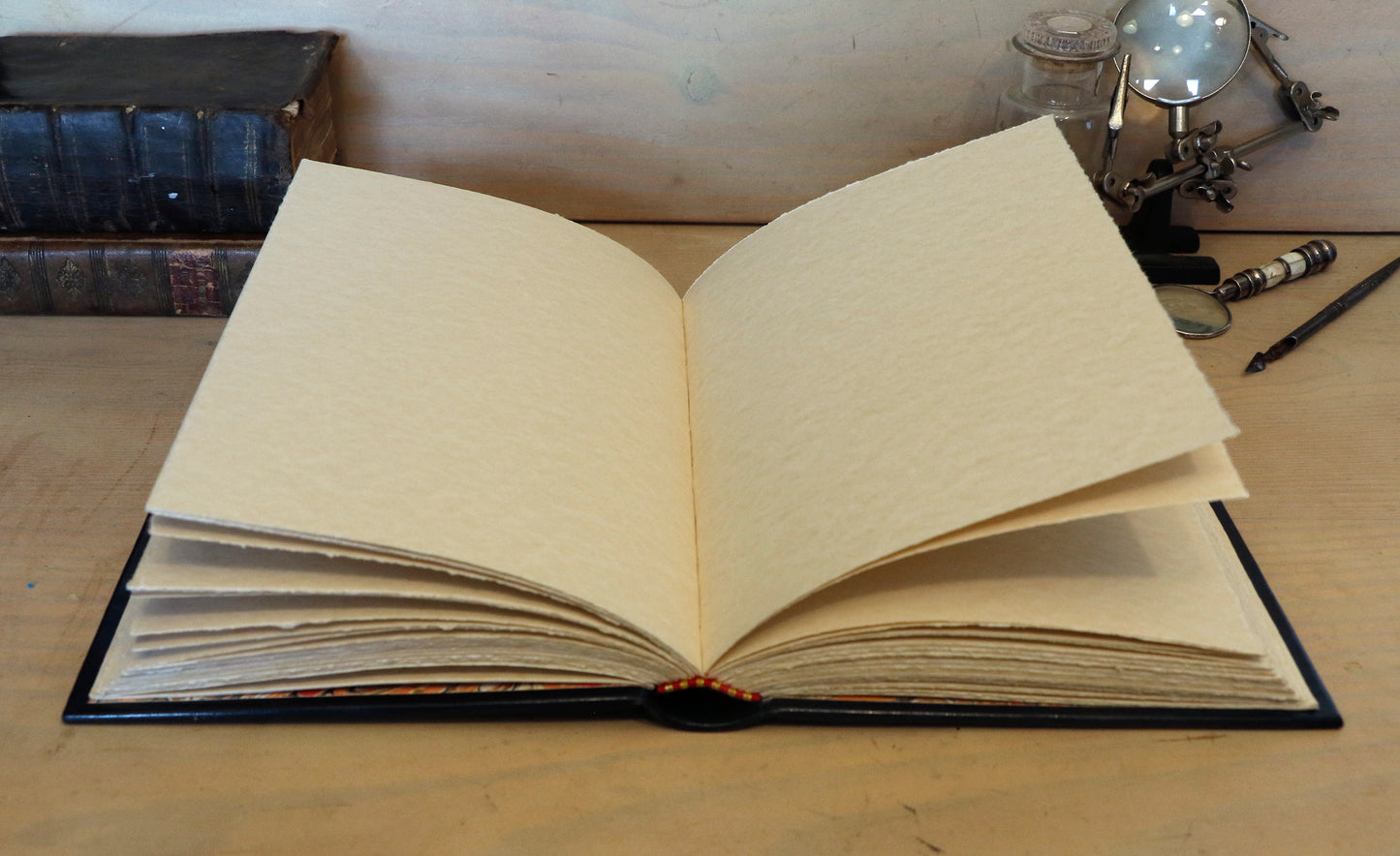 Handpainted Leather Journal, Visio Ordinis Mundi / Order of the Universe