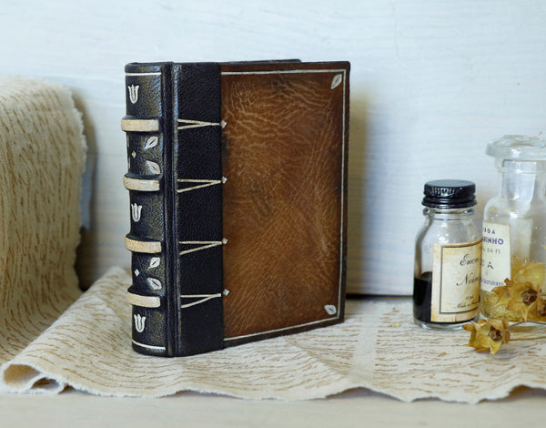 Vintage Brown Leather Journal, Worn Notebook - Weathered