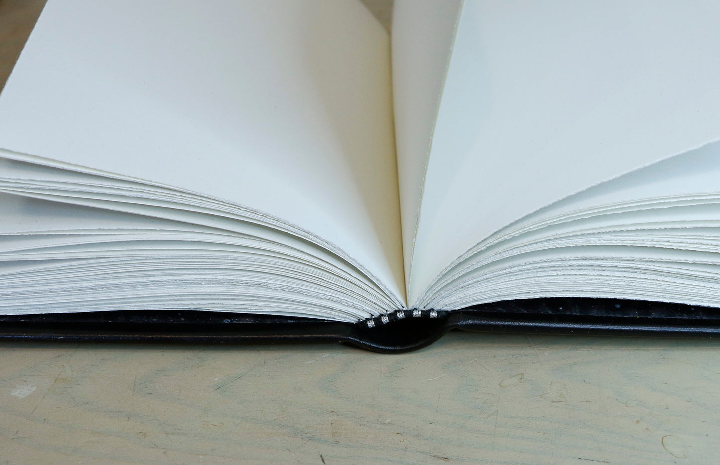 Journal with Lock and Key, Black Leather, Medium Size - "The Silver Cipher"