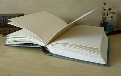 Handpainted Leather Journal / Blank Book with Original Artwork - A Dance Macabre of the Feminine Devine. One of a Kind