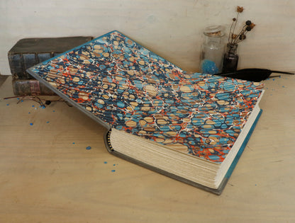 Handpainted Leather Journal / Blank Book with Original Artwork - A Dance Macabre of the Feminine Devine. One of a Kind