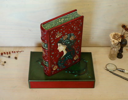 Pride and Prejudice | Jane Austen. Hand Tooled and Painted Leather Binding, Original Artwork Design. One of a kind