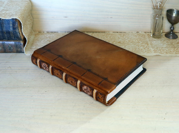 Vintage Leather Journal, Worn brown leather, Always Remember