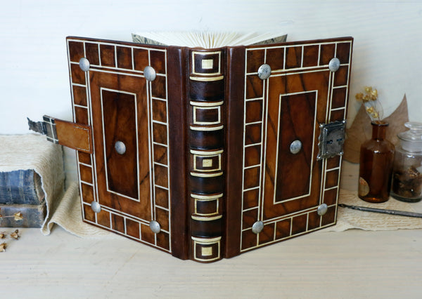 Brown Leather Journal with lock and key - "Secret Words"