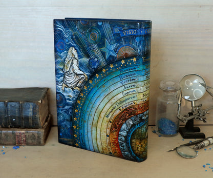 Handpainted Leather Journal, Visio Ordinis Mundi / Order of the Universe