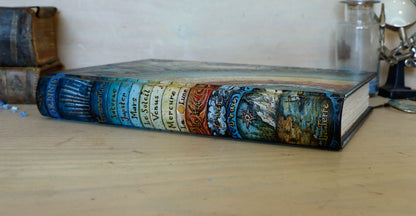 Handpainted Leather Journal, Visio Ordinis Mundi / Order of the Universe