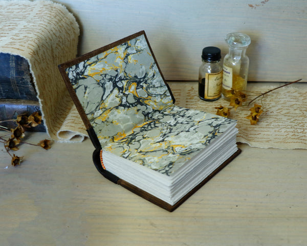 Vintage Brown Leather Journal, Worn Notebook - Weathered
