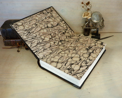 Once Upon a Time - Brown leather journal with metal corners and hinges