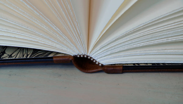 Brown Leather Journal with lock and key - "Secret Words"
