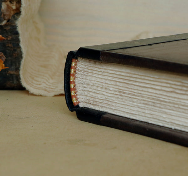 Worn Leather Journal, Vintage brown red leather, Somewhere in Time