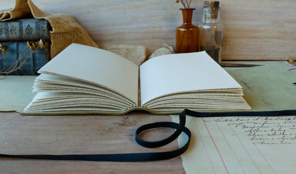 Antiqued Brown Leather Journal with soft cover - Wandering Words