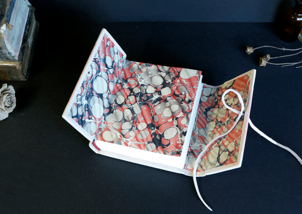 Natural Leather Journal with Heart Decoration, "Diary of a True Love"